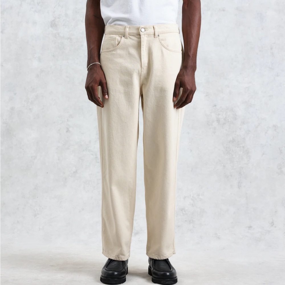 NWT Wax London loose fit denim jean in Ecru, 32